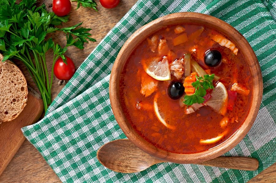 Солянка з грибами
