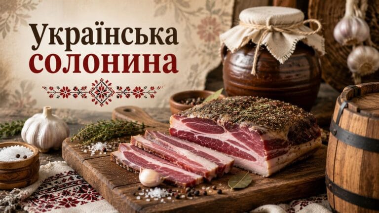 Рецепти солонини — домашнє засолювання м'яса. Домашня солонина — шматки засоленого м'яса з прянощами.