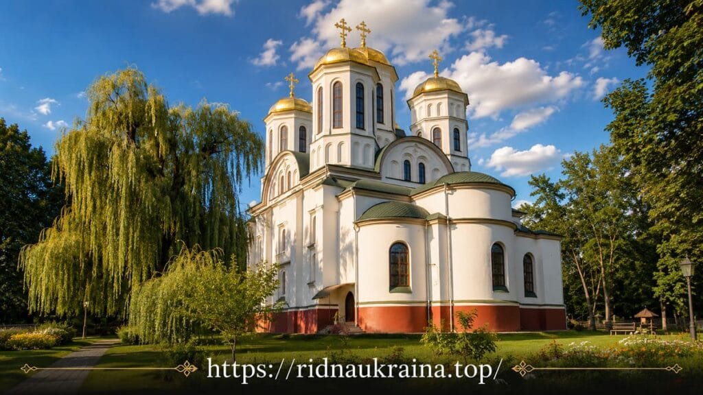 Богоявленський собор в Острозі: родова усипальниця князів Острозьких Зображення Богоявленського собору в Острозі.