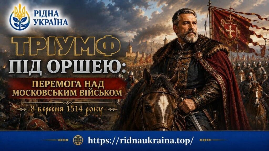 Тріумф під Оршею: велика перемога, яку здобув гетьман Костянтин Острозький Гетьман Костянтин Острозький у битві під Оршею 8 вересня 1514 року в блозі Рідна Україна.