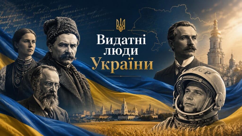 Видатні люди України — постаті, що вписані в літопис держави Видатні люди України — портрети великих українців.