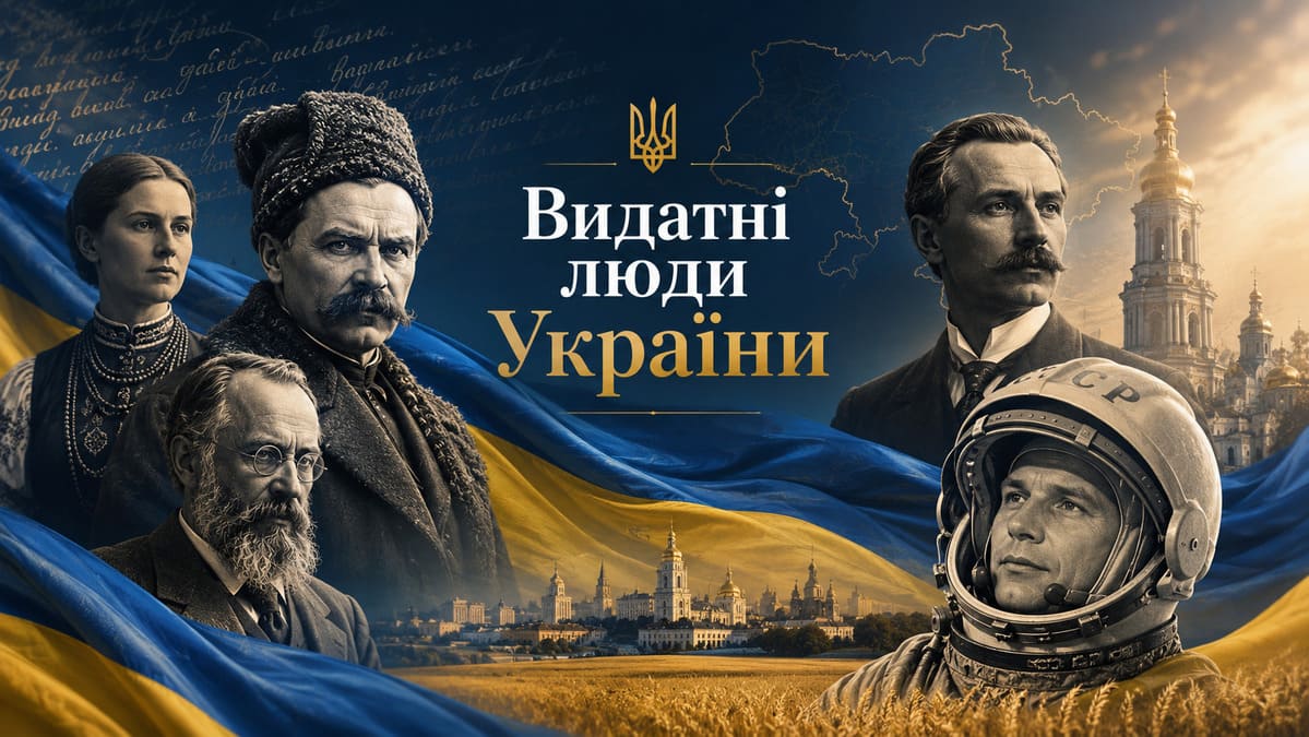 Рубрика про видатних людей України.